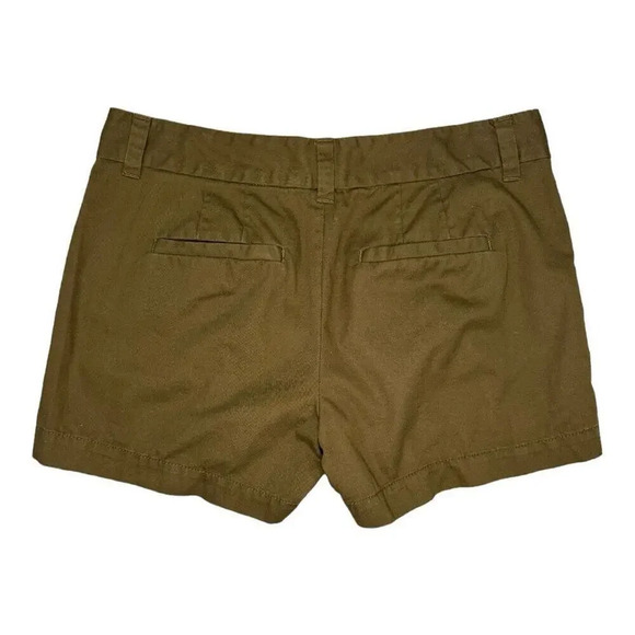 Ann Taylor LOFT Women’s Size 4 Greenish Brown Marisa‎ Twill Shorts - Picture 2 of 5